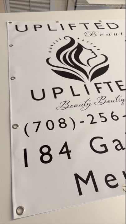 Uplifted Banner Side